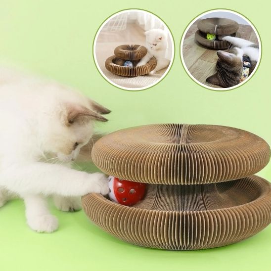 Griffoir Pliable pour Chat en Carton Ondulé : Le Paradis Félin à Portée de Patte